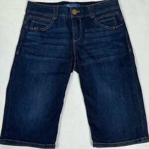 Democracy | Dark Denim Bermuda Mid Rise Shorts